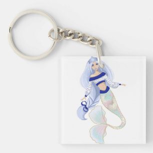 Mermaid Snow Maiden  Key Ring