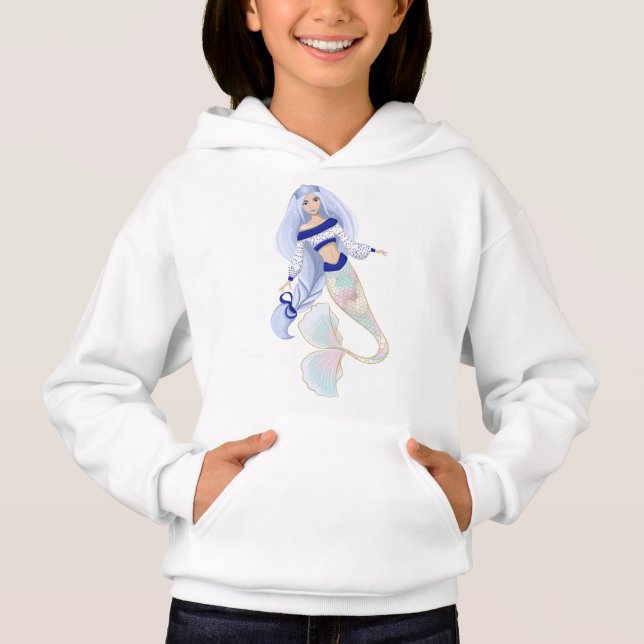 Mermaid Snow Maiden Kid hoodie (Front)