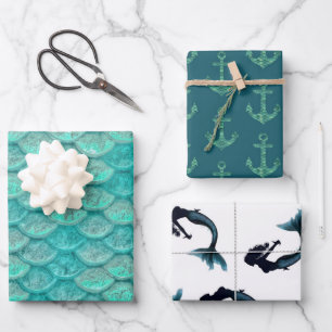 Mermaid Song Wrapping Paper Sheet