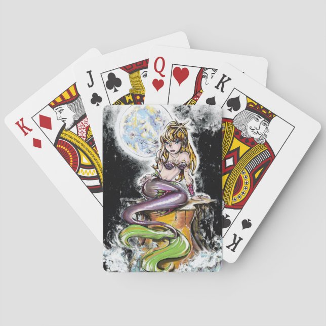 Mermaid Sonia Playing Cards (Back)