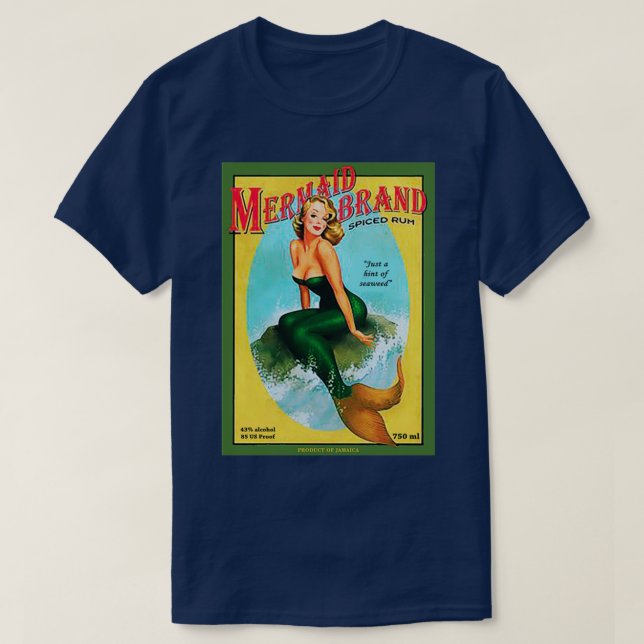 Mermaid Spiced Rum T-Shirt (Design Front)