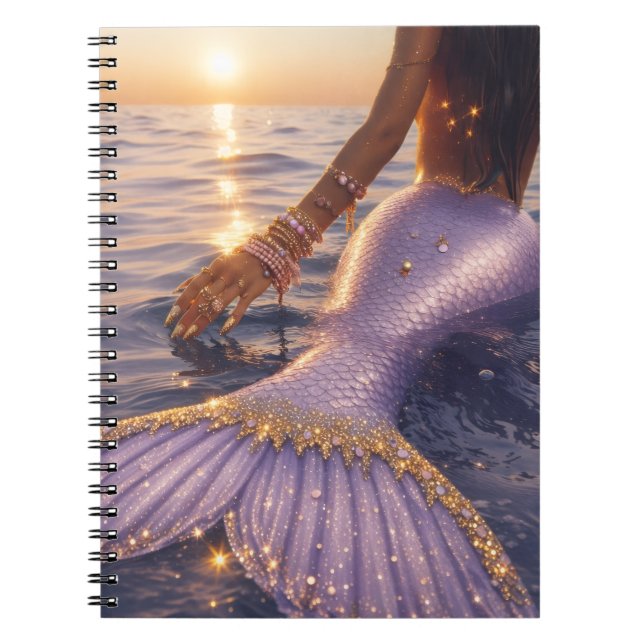 mermaid spiral notebook  (Front)