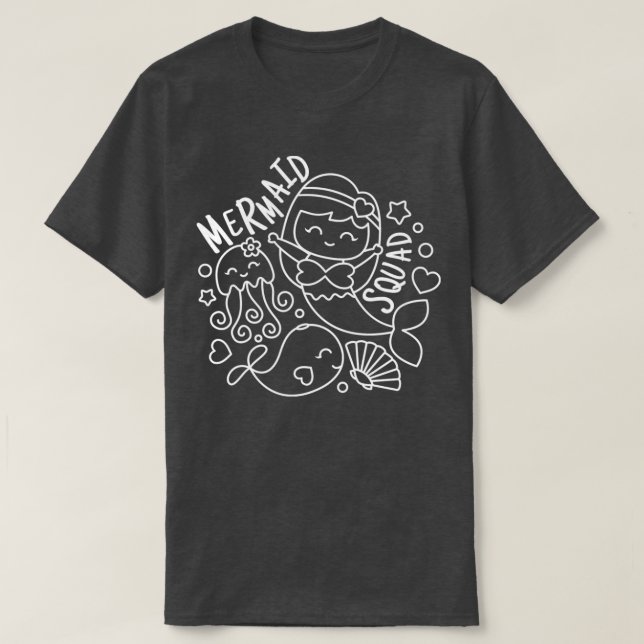 Mermaid Squad 45 T-Shirt (Design Front)