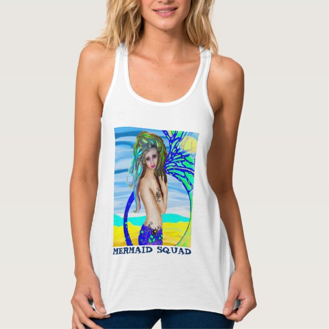 MERMAID SQUAD Art T-Shirts (Front)