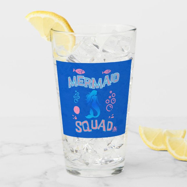 Mermaid Squad Birthday Party  Glass (Front Ice)