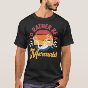 Mermaid Squad Design for family matching best inte T-Shirt