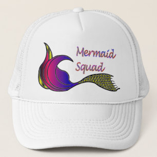 Mermaid Squad in vivid colours Trucker Hat