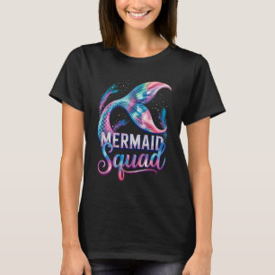 Mermaid Squad With Colourful Tail Fantasy Ocean Ma T-Shirt