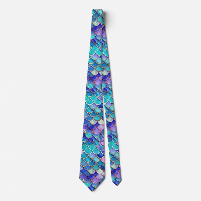 Mermaid Stained Glass Tie (Front)