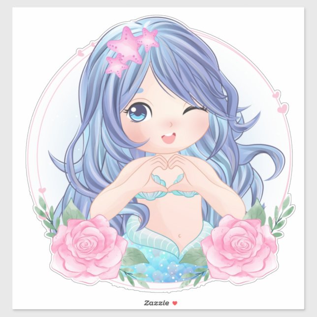 Mermaid Sticker (Sheet)