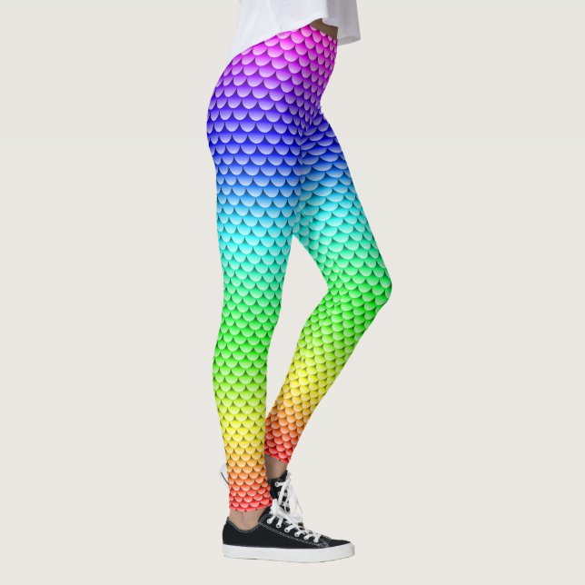 Mermaid Style ~ Full Spectrum Leggings (Right)