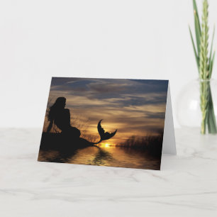 Mermaid Sunset Notecard