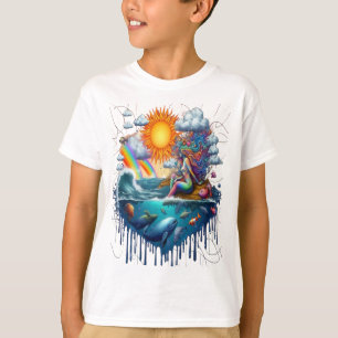 Mermaid Surreal Subconscious Sun-Kissed Morning T-Shirt