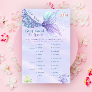 Mermaid tail Baby around the world game