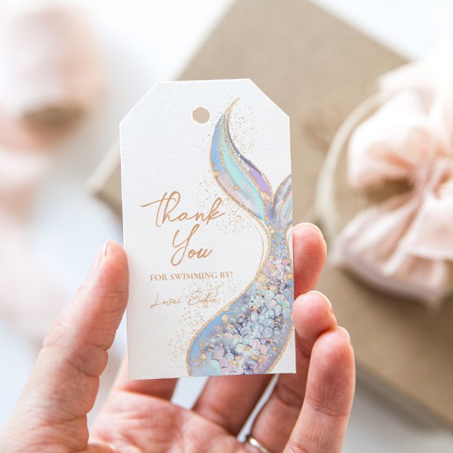 Mermaid Tail Birthday Gift Tags (Creator Uploaded)