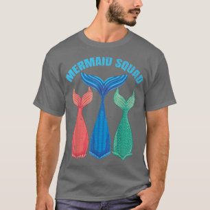 Mermaid Tail Fairytale Mermaid Squad Fantasy Merma T-Shirt