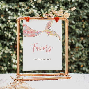 Mermaid Tail Favours Birthday Sign
