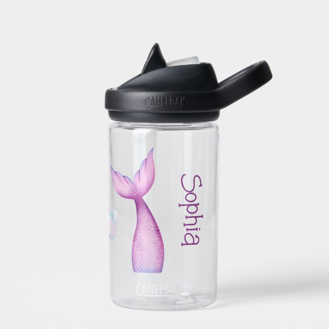 Mermaid Tail Kids Water Bottle (Left)