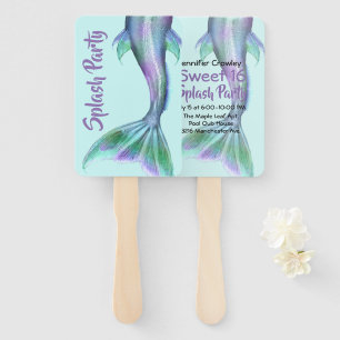 Mermaid Tail Party Invitation Fan