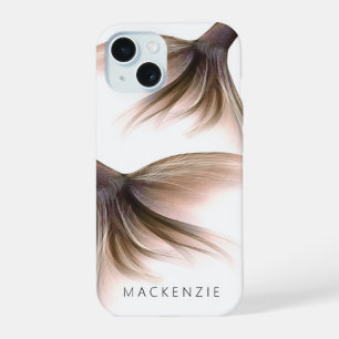 Mermaid Tail Posh Dusty Terracotta Peach Custom iPhone 15 Case