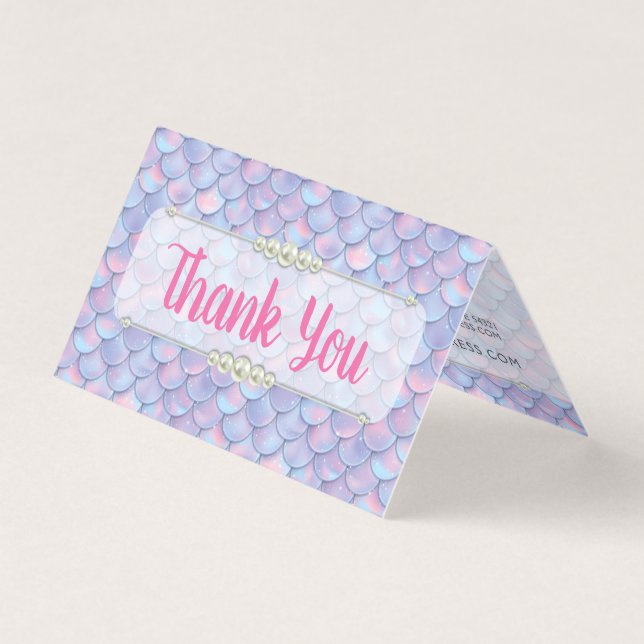 Mermaid Tail Scale & Pearl Boutique Shop Thank You (Front)