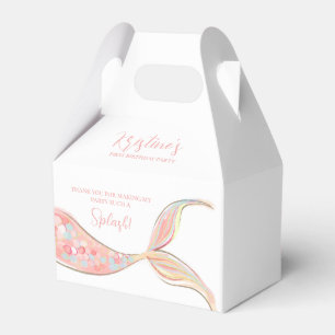Mermaid Tail Theme Birthday Favour Box