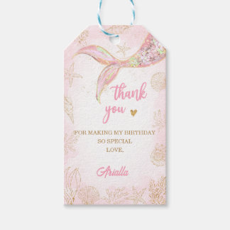 Mermaid Tail Under the Sea Birthday favour Gift Ta Tags