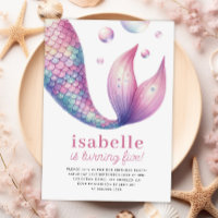 Mermaid Tail Under the Sea Girl Birthday