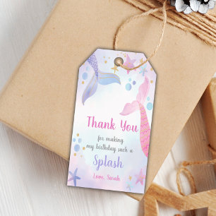 Mermaid Tails Birthday Gift Tags