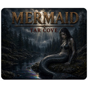 Mermaid Tar Cove Dark Realism Mouse Pad