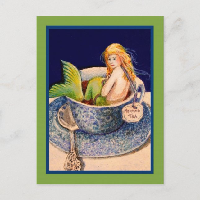 Mermaid Tea II Post Card Postcard (Front)