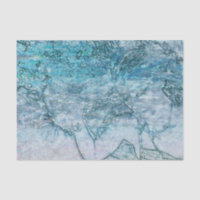 Mermaid Teal Green Nautical Ocean Waves Decoupage