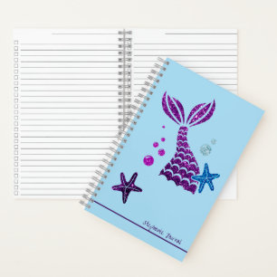 Mermaid Theme Personalised Organiser Journal