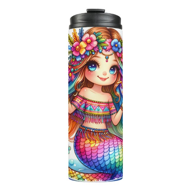 Mermaid -Thermal Tumbler (Front)