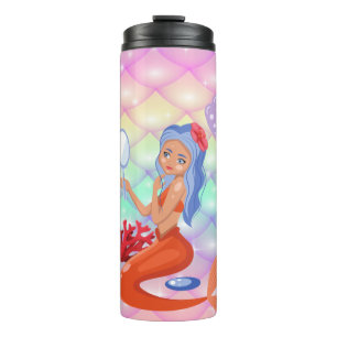 Mermaid thermal tumbler