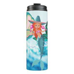Mermaid thermal tumbler