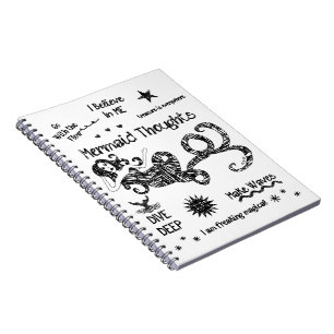 Mermaid Thoughts Notebook
