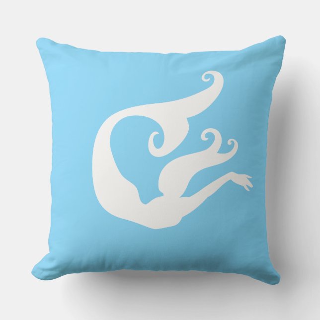 Mermaid Throw Pillow (Front)