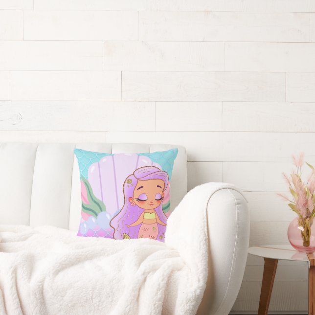 Mermaid  throw pillow (Couch)