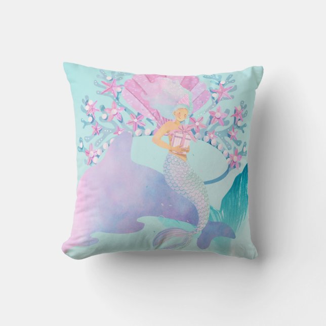 Mermaid  throw pillow (Front)