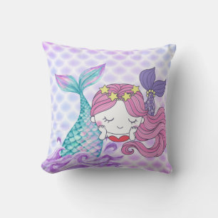 Mermaid  throw pillow