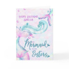 Mermaid to Be Sisters Personalised Sister Birthday