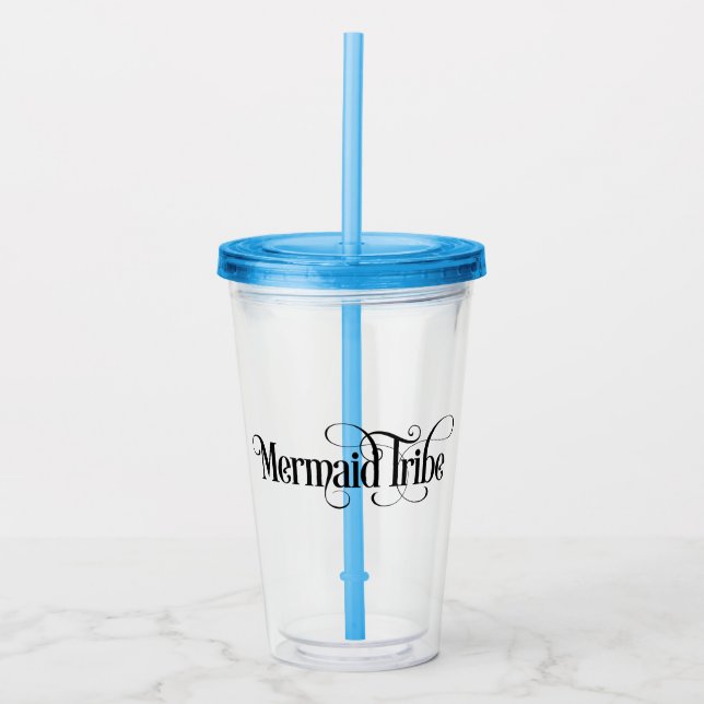 Mermaid Tribe Acrylic Tumbler (Front)