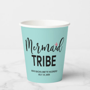 Mermaid Tribe Bachelorette Paper Cups
