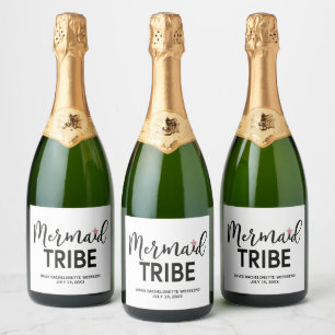 Mermaid Tribe Bachelorette Wine & Sparkling Wine L Label