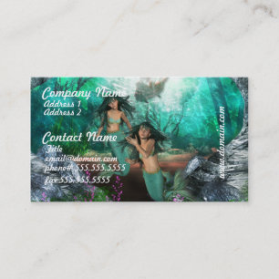 Mermaid Twins Business Cards