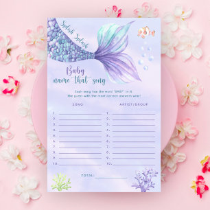 Mermaid Under the sea Baby name that song game