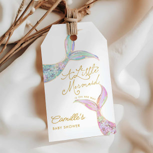 Mermaid Under the Sea Baby Shower Favour Gift Tags