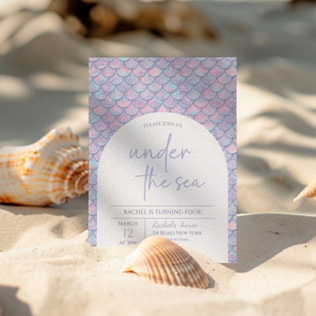 Mermaid Under the Sea Birthday Party  Invitation (Creator Uploaded)