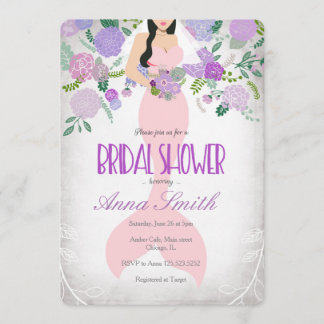 Mermaid under the sea bridal shower invite